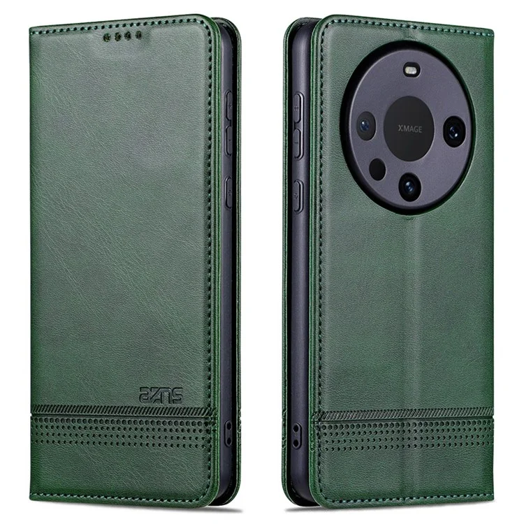 AZNS Per Huawei Mate 60 Pro Case Custodia a Portafoglio Magnetica in Pelle - Verde