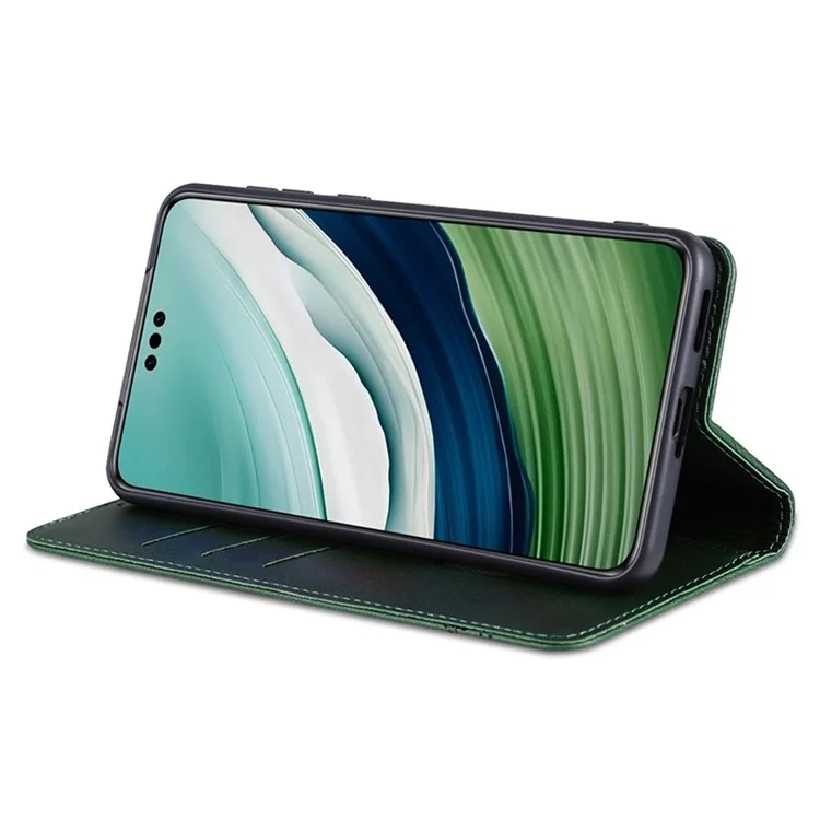 AZNS Per Huawei Mate 60 Pro Case Custodia a Portafoglio Magnetica in Pelle - Verde