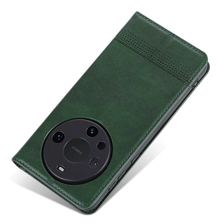 AZNS Per Huawei Mate 60 Pro Case Custodia a Portafoglio Magnetica in Pelle - Verde