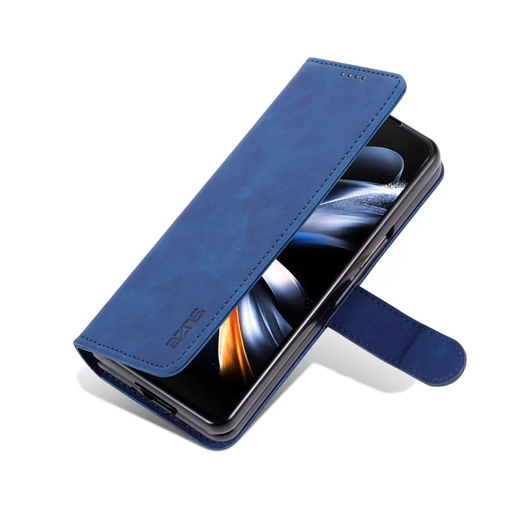 AZNS For Samsung Galaxy Z Fold5 5G Case Wallet PU Leather Phone Cover - Blue