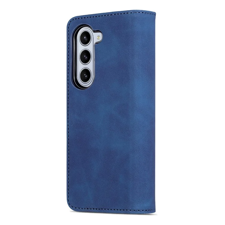 AZNS For Samsung Galaxy Z Fold5 5G Case Wallet PU Leather Phone Cover - Blue