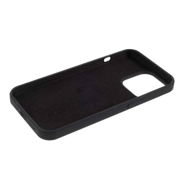 Ultra-slim silicone back cover case for iPhone 15 Pro - Anti-scratch - Black
