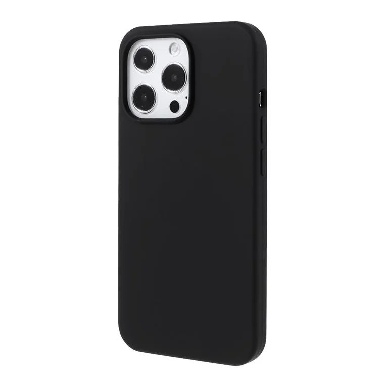 For iPhone 15 Pro Max Case Silicone Shockproof Phone Protective Cover Shell - Black