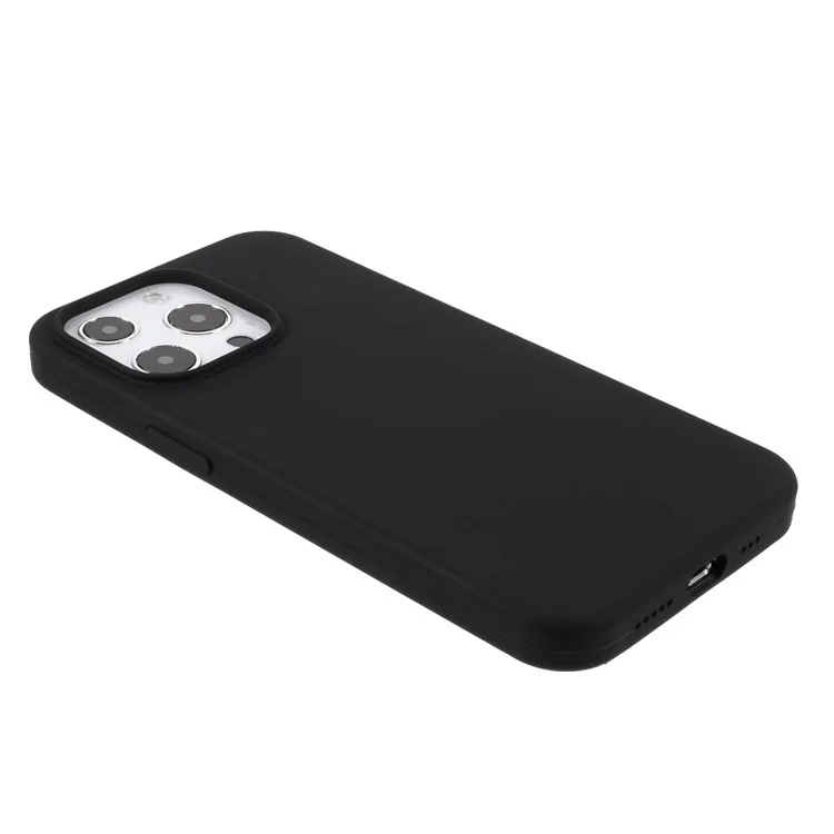 For iPhone 15 Pro Max Case Silicone Shockproof Phone Protective Cover Shell - Black