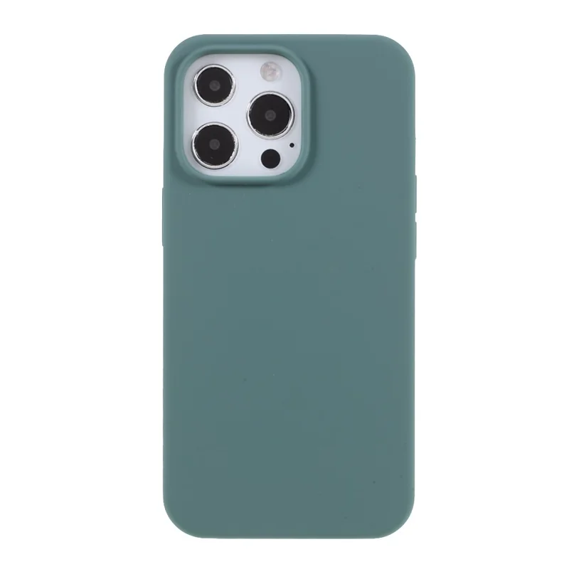 For iPhone 15 Pro Max Case Silicone Shockproof Phone Protective Cover Shell - Green
