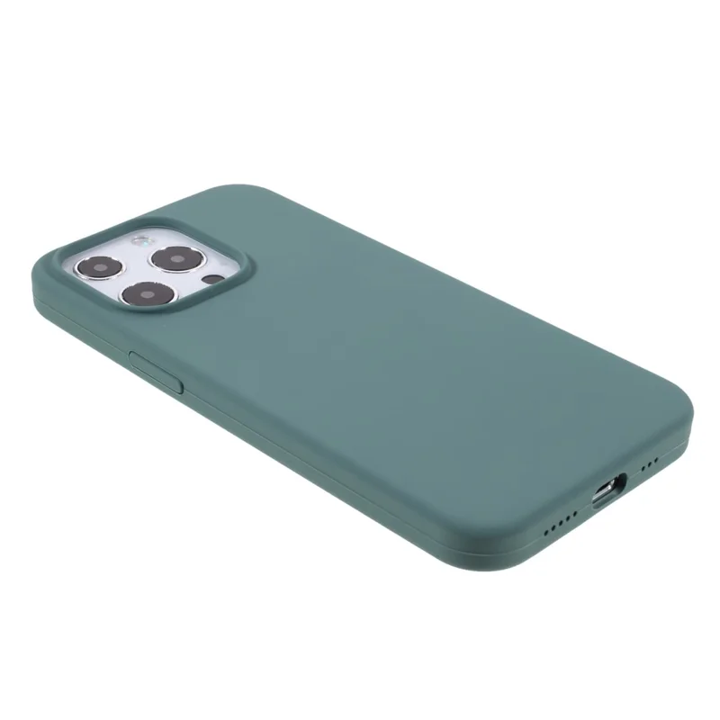 For iPhone 15 Pro Max Case Silicone Shockproof Phone Protective Cover Shell - Green