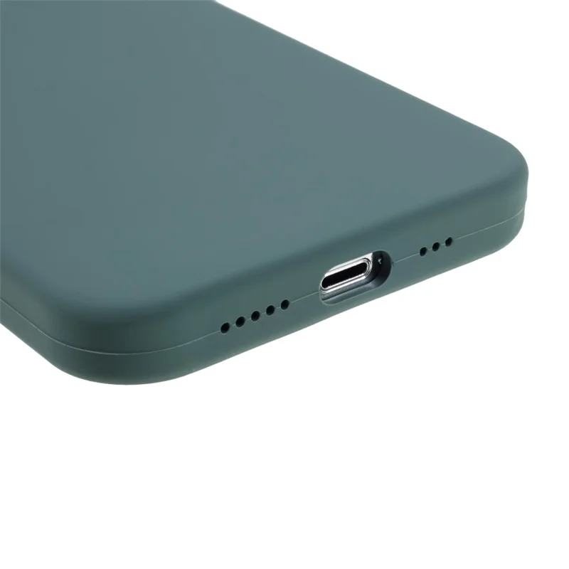 For iPhone 15 Pro Max Case Silicone Shockproof Phone Protective Cover Shell - Green