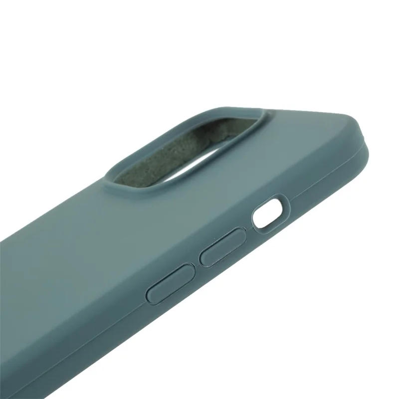 For iPhone 15 Pro Max Case Silicone Shockproof Phone Protective Cover Shell - Green