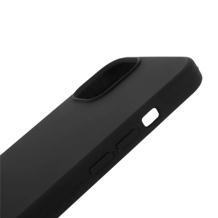 Silikonhülle für iPhone 15 Plus Case Mobile Phone Back Shell Protector - Schwarz