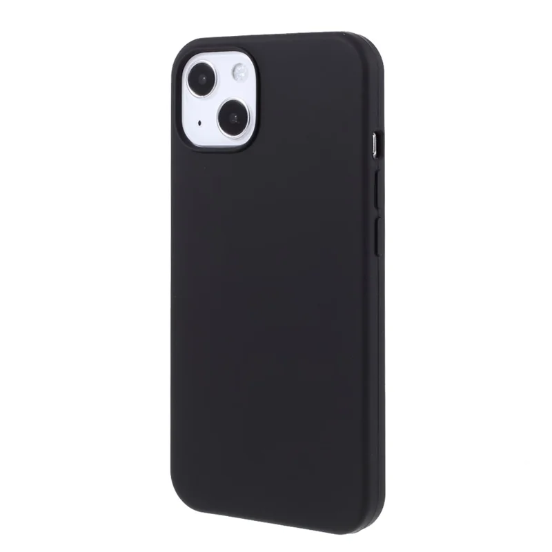 Für iPhone 15 Case Drop-proof Silikon Soft Phone Back Cover Protector - Schwarz