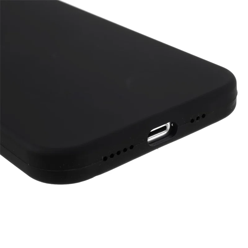 Für iPhone 15 Case Drop-proof Silikon Soft Phone Back Cover Protector - Schwarz