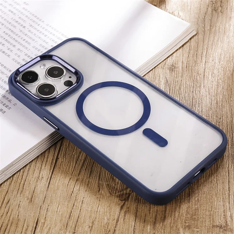 Para iPhone 15 Pro Max Case Soft TPU+Hard PC Phone Cover Compatible with MagSafe - Safira