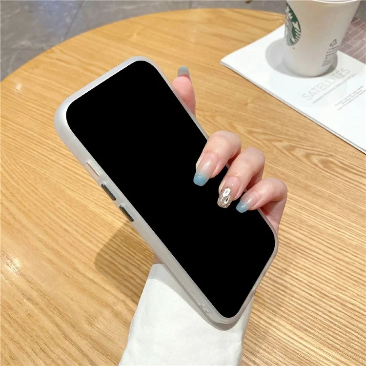 For iPhone 14 Protective Case Soft TPU+Hard PC Phone Cover Compatible with MagSafe - Sapphire