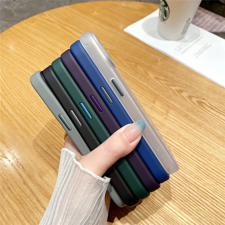 iPhone 15 Hülle TPU+PC Phone Shell Matt schlagfest - Weiß