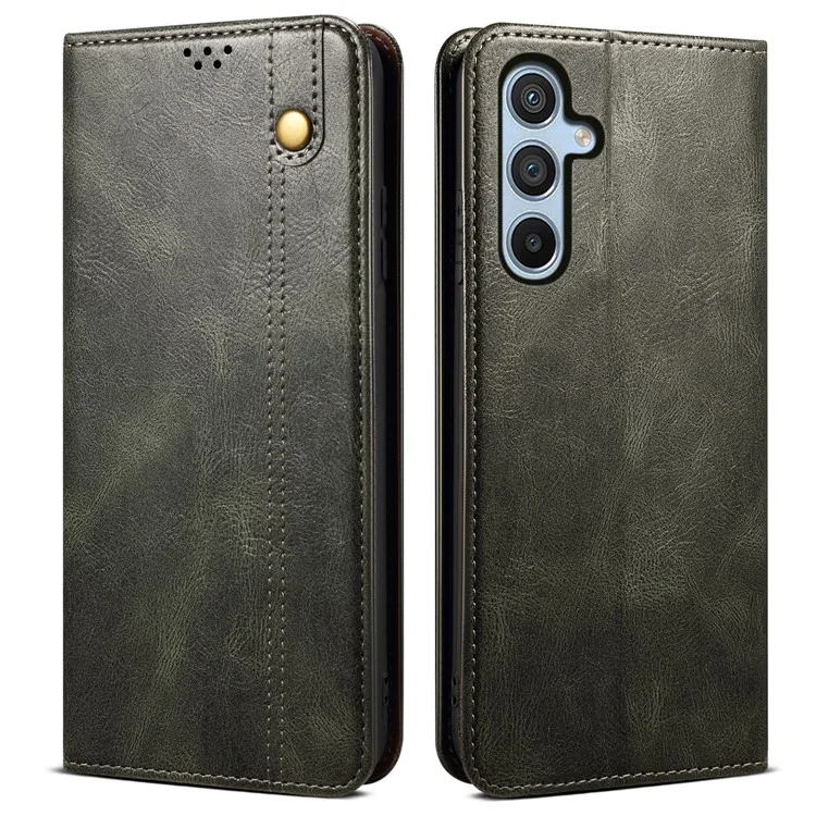 For Samsung Galaxy A05s 4G Case Mobile Phone Cover Stand Wallet TPU + PU Leather Shell - Green