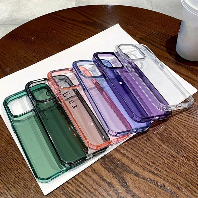 For iPhone 15 Pro Max Case Aluminium Alloy Lens Frame TPU+PC Phone Cover - Blue