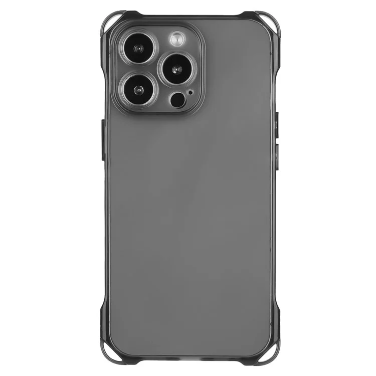 Capa para iPhone 14 Pro Case Slim-Fit TPU Anti-queda Capa de Telefone Celular com Quatro Cantos - Preta