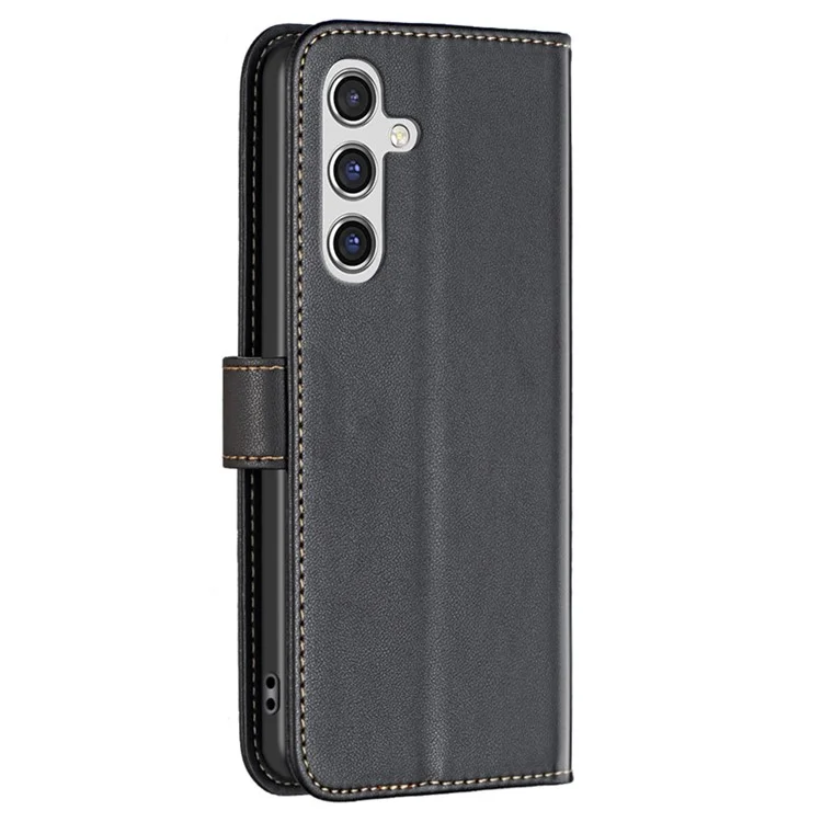 BINFEN COLOR BF17 para Samsung Galaxy A05s 4G Case Wallet PU Leather Stand Phone Cover - Preto