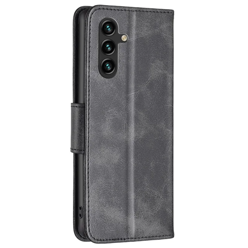 For Samsung Galaxy A05s 4G Case Shockproof PU Leather Phone Cover Stand Wallet - Black