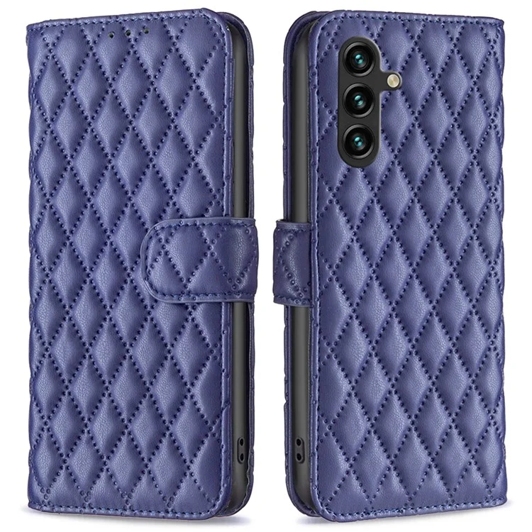 BINFEN COLOR BF Style-14 для чехла Samsung Galaxy A05s 4G Imprinted Wallet Stand Leather Phone Cover - Blue