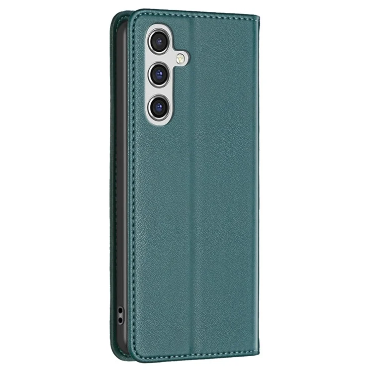 BINFEN COLOR BF18 для Samsung Galaxy A05s 4G Чехол Держатель для карт Чехол-книжка из ПУ-кожи со стойкой - Зеленый
