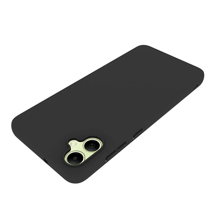 For Samsung Galaxy A05 4G Case Matte Phone Cover TPU Shell (Big Rear Lens Hole) - Black