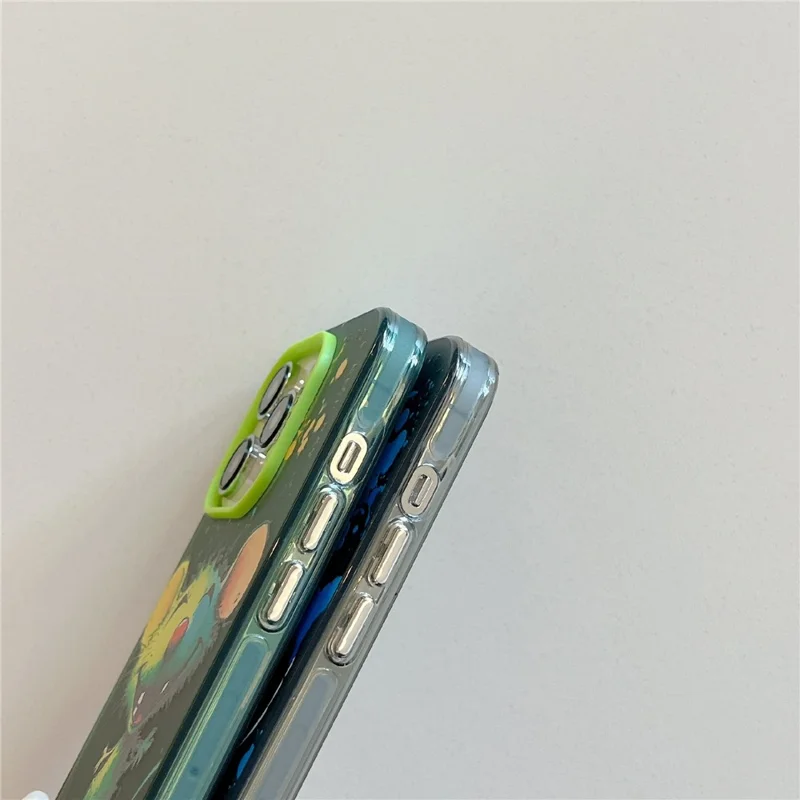 For iPhone 15 Pro Max PC+TPU Phone Cover Animal Pattern Printed Graffiti Case - Happy Monkey