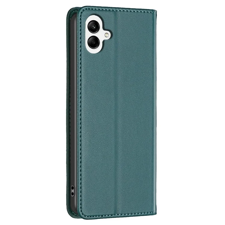 BINFEN COLOR BF18 für Samsung Galaxy A05 4G Ledertasche mit Kartenfach, Handyhülle - Grün