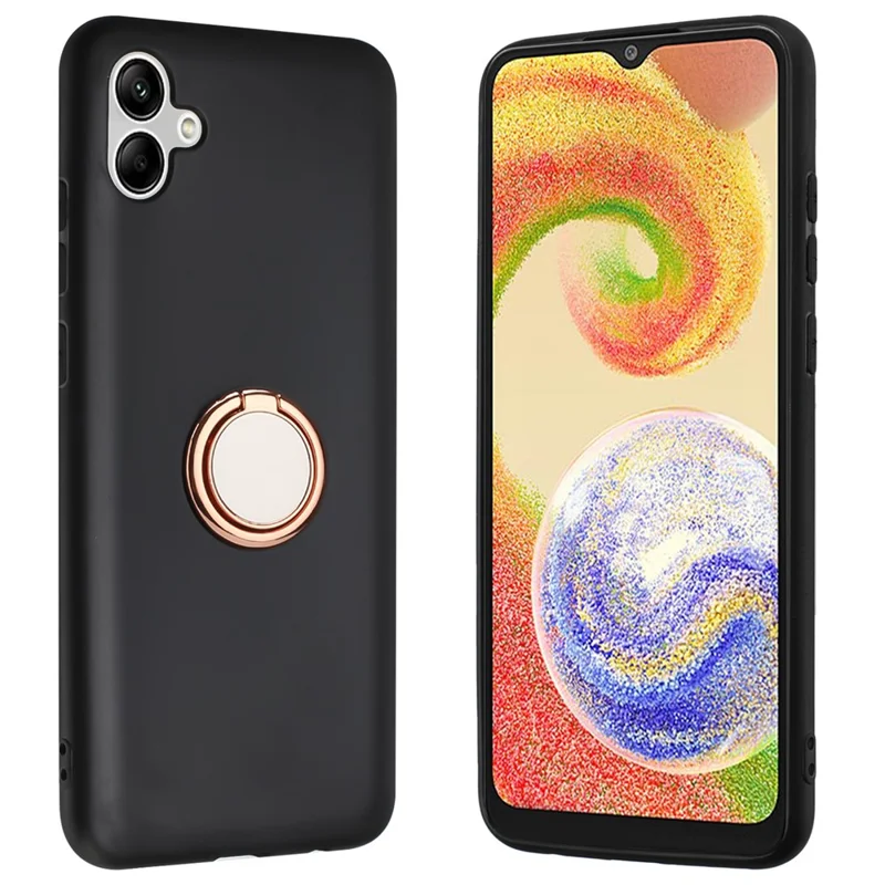 Para Samsung Galaxy A05 4G Protective Case Matte TPU Kickstand Phone Cover - Rose Gold