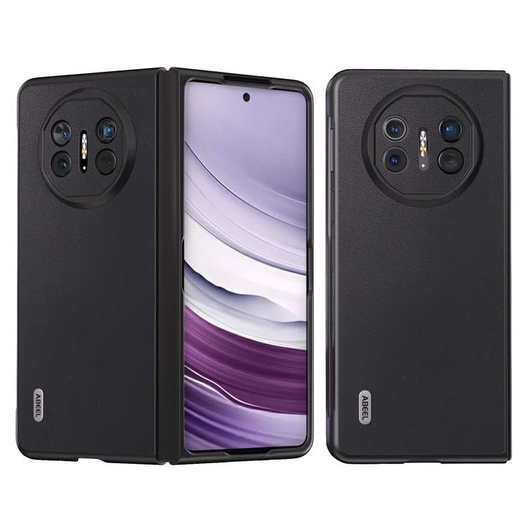 ABEEL für Huawei Mate X5 Case Glatte PU-Leder + PC Anti-Kratzer-Abdeckung - Schwarz