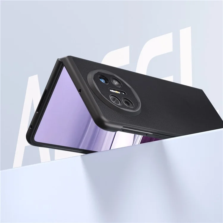 ABEEL für Huawei Mate X5 Case Glatte PU-Leder + PC Anti-Kratzer-Abdeckung - Schwarz
