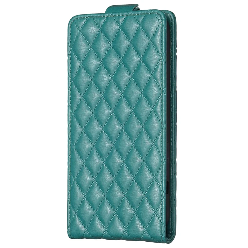 BF30 For Samsung Galaxy A15 4G Case Vertical Flip PU Leather Phone Cover with Card Holder - Green