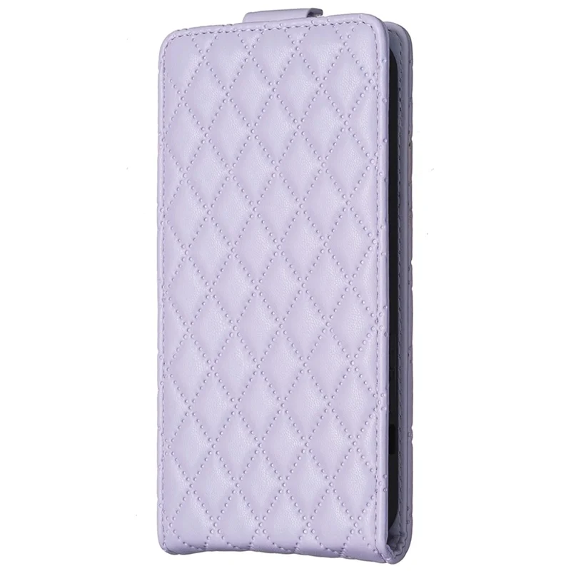 BF30 For Samsung Galaxy A15 4G Case Vertical Flip PU Leather Phone Cover with Card Holder - Purple