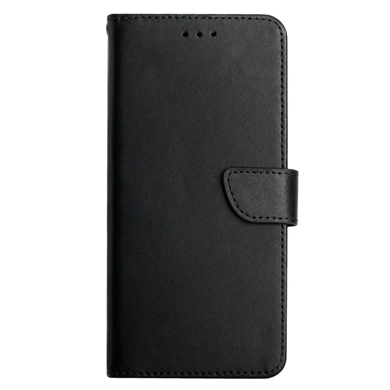 HT02 Para Motorola Edge 40 Neo 5G Case Genuine Cow Leather Phone Cover - Preto