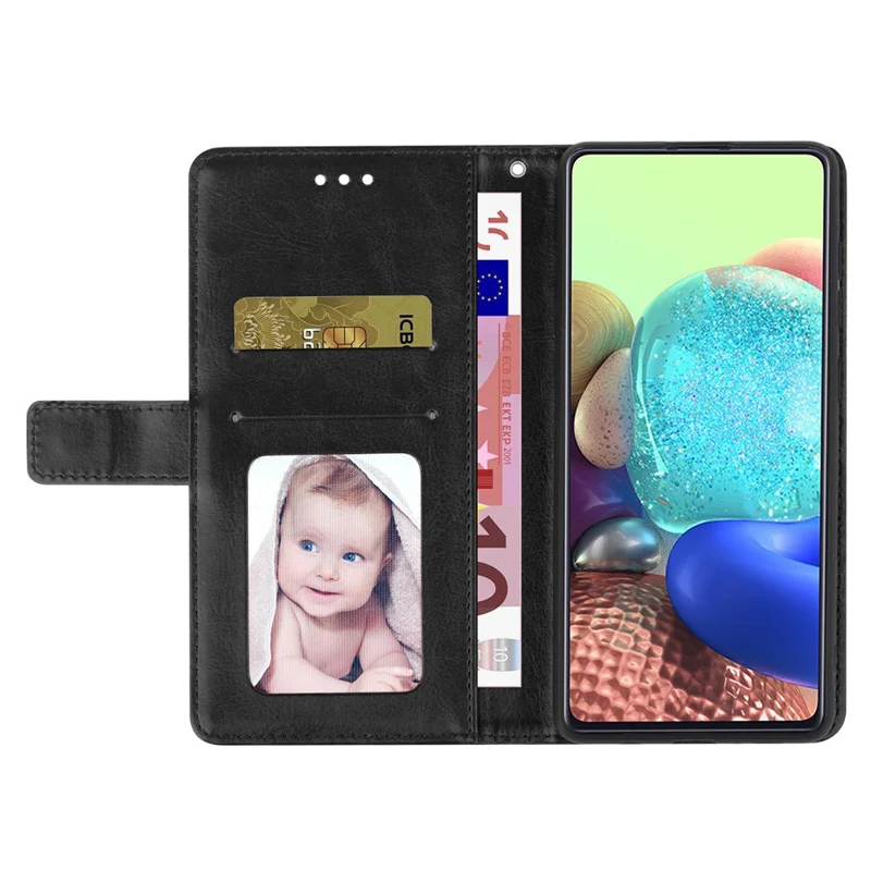 HT01 For Xiaomi 13T / 13T Pro Leather Case Y-shaped Line Imprinted Phone Stand Cover - Black