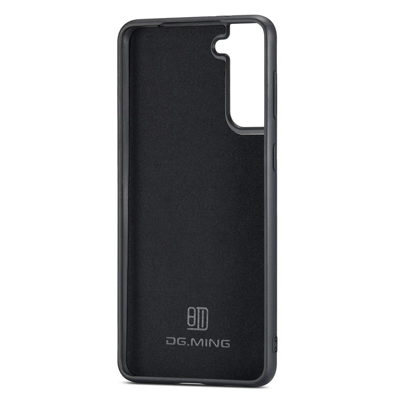 DG.MING Para Samsung Galaxy S23 Case Anti-Drop PC+TPU+PU Capa de Telefone - Preto