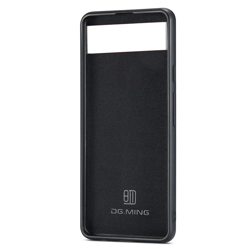 DG.MING Anti-Drop Phone Case for Google Pixel 7 5G Case PC+TPU+PU Shockproof Cover - Red