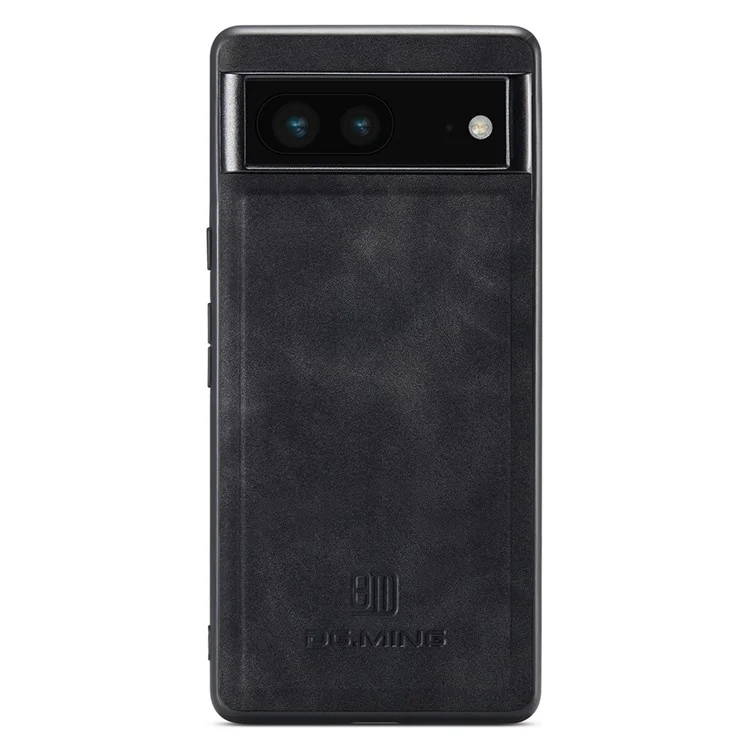 DG.MING PC+TPU+PU Cover for Google Pixel 6a Slim Case Anti-Fall Protective Phone Case - Black