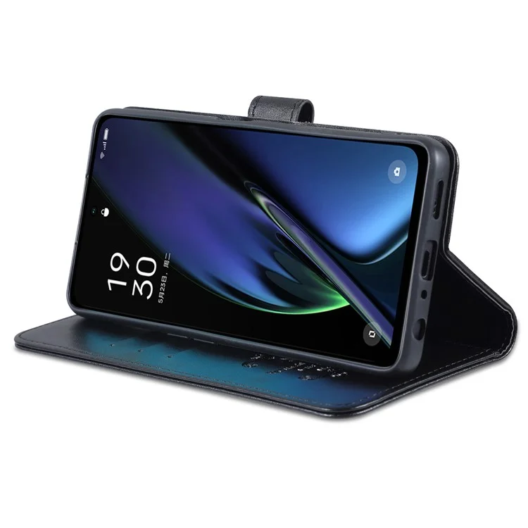 AZNS для OnePlus Nord CE3 5G / Oppo K11 5G Кожаный бумажник Защитный чехол для телефона - Черный