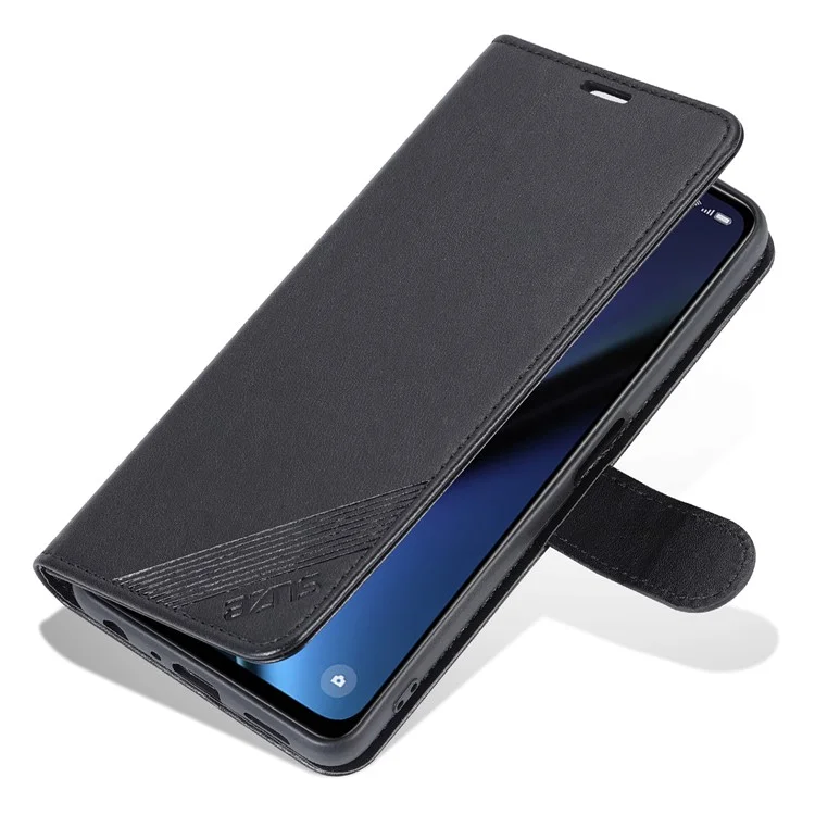AZNS для OnePlus Nord CE3 5G / Oppo K11 5G Кожаный бумажник Защитный чехол для телефона - Черный