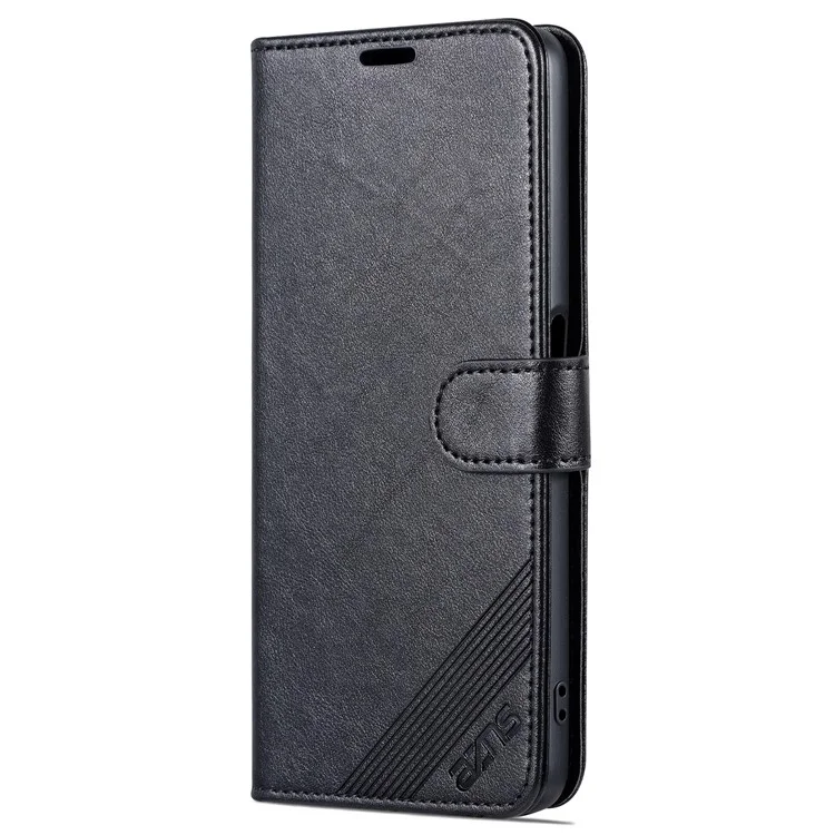 AZNS для OnePlus Nord CE3 5G / Oppo K11 5G Кожаный бумажник Защитный чехол для телефона - Черный