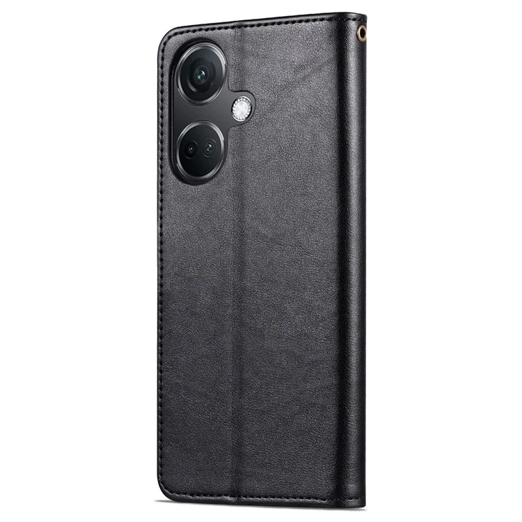 AZNS для OnePlus Nord CE3 5G / Oppo K11 5G Кожаный бумажник Защитный чехол для телефона - Черный