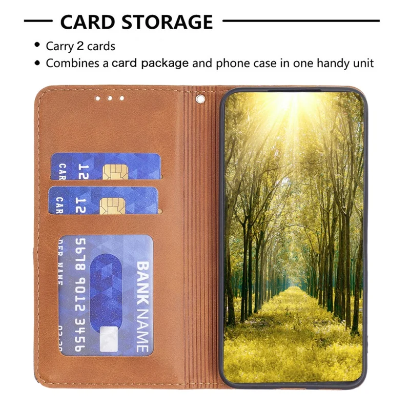 For Motorola Moto G54 5G Cover Imprinted PU Leather Wallet Cell Phone Case - Yellow