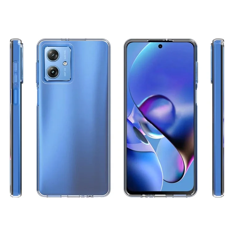 Capa para Motorola Moto G54 5G, Caso Super Fino e Transparente em TPU, Capa de Smartphone (Orifício Grande na Lente Traseira)