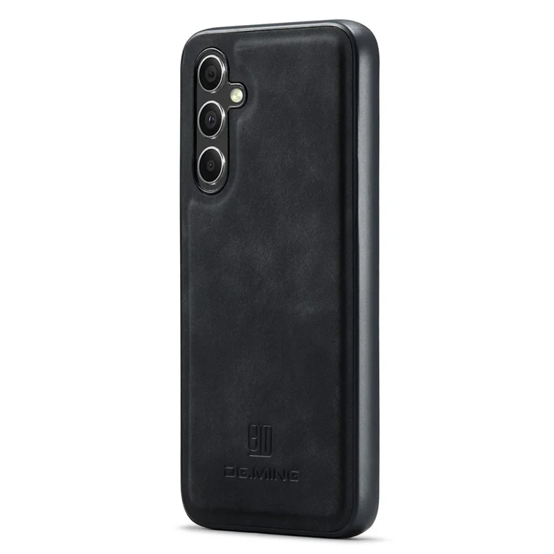 DG.MING Protective Cover for Samsung Galaxy S23 FE Case Anti-Drop PC+TPU+PU Phone Case - Black