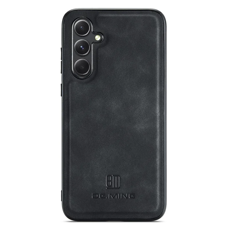 DG.MING Protective Cover for Samsung Galaxy S23 FE Case Anti-Drop PC+TPU+PU Phone Case - Black