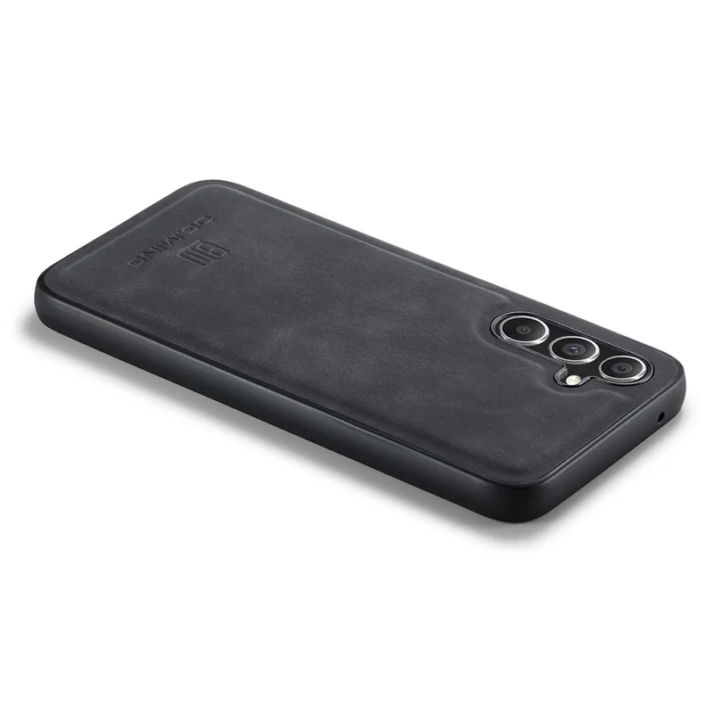 DG.MING Protective Cover for Samsung Galaxy S23 FE Case Anti-Drop PC+TPU+PU Phone Case - Black