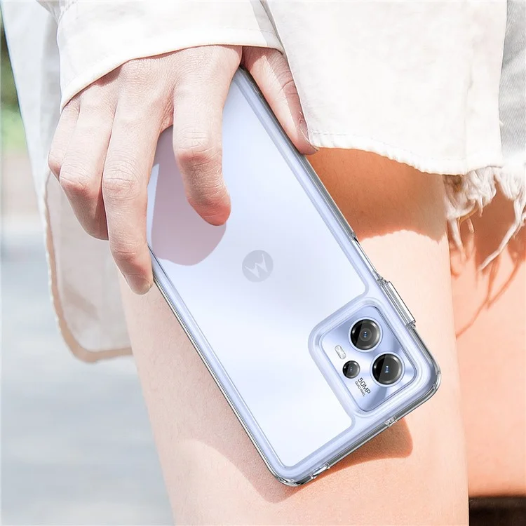 Für Motorola Moto G23 4G Handyhülle, kristallklare Handyhülle (großes Kameralinsenlochrücken)