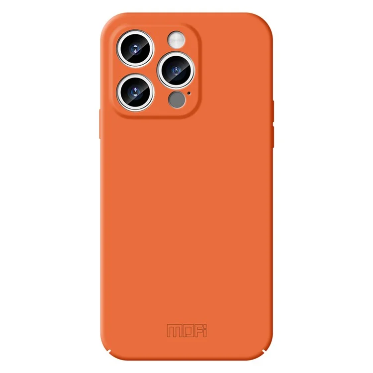 MOFI JK Qin Series For iPhone 14 Pro Max Case Acrylic+TPU Skin-Touch Phone Cover - Orange