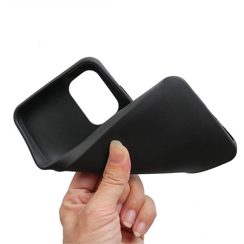 For Nokia G60 5G Case Matte TPU Phone Cover Bump Proof Back Shell (Big Rear Lens Hole) - Black